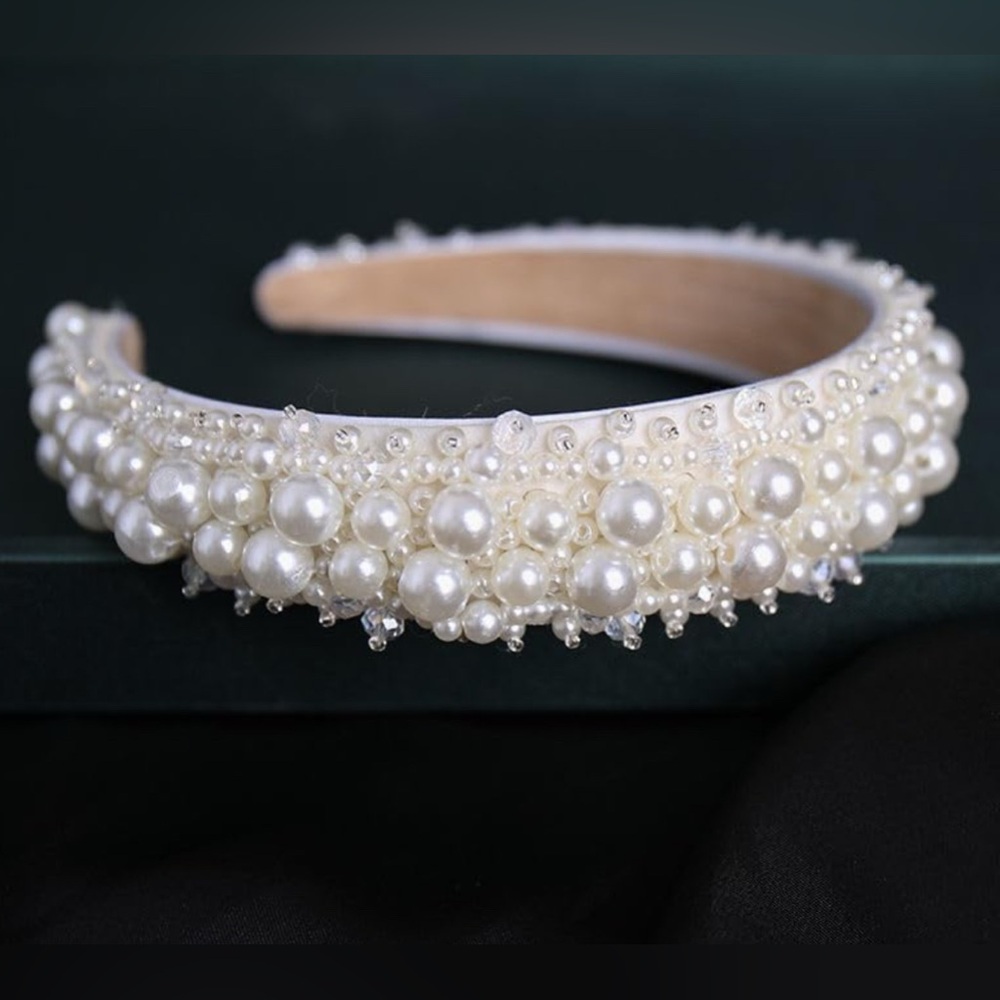 Pearl and Crystal embellished headband